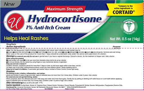 Dailymed Hydrocortisone Anti Itch Hydrocortisone Cream