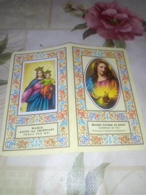 Cod 52 Calendarietto Sacro Cuore Gesu Madonna E Bambino 1974 Eur 500
