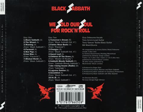 Black Sabbath We Sold Our Soul For Rock N Roll