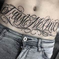 The trust no one tattoo symbolizes caution against betrayal and is especially popular in american traditional tattoo design. Trust no one - Tattoo | Chicano tattoos, First tattoo, Tattoos