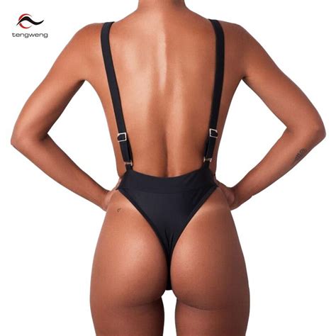New Backless Thong 2017 Sexy Women String One Piece Swimsuit