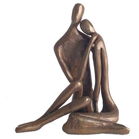 Cast Bronze Couple Embracing Sculpture Free Shipping Today