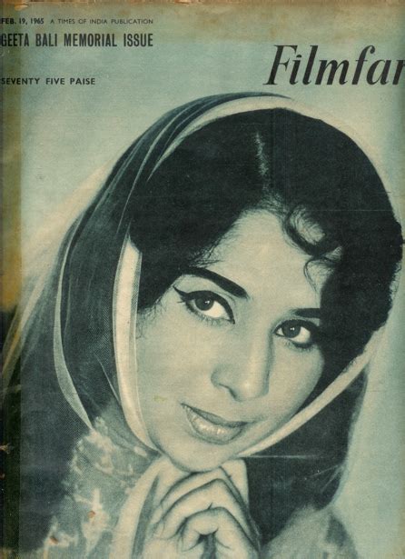 geeta bali momorial issue filmfare magazine feb 1965 old indian photos