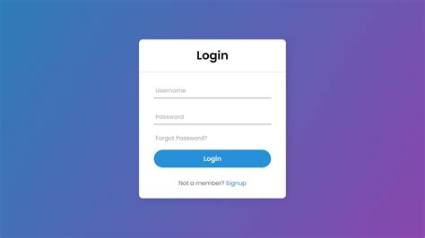 Login Form In Html With Animation No Javascript Only Html Css Riset