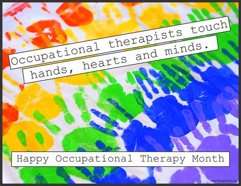 Occupational Therapy Month Poster Your Therapy Source