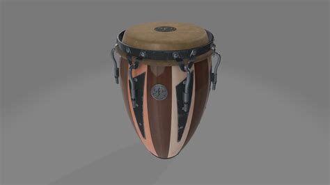 3d Model Conga Percussive Drums Turbosquid 1400230