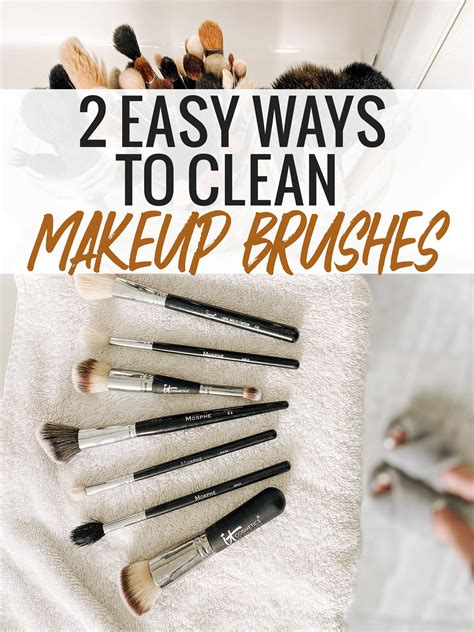 how to clean your makeup brushes and sponges 2 easy ways meg o on the go