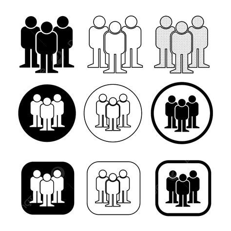 People Set Vector Hd Images Set Sign Of People Icon People Icons