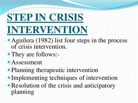 Crisis Intervention