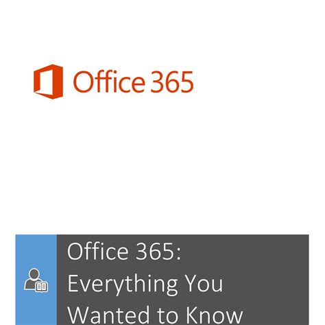 Office 365 Everything You Wanted To Knowpdf Docdroid