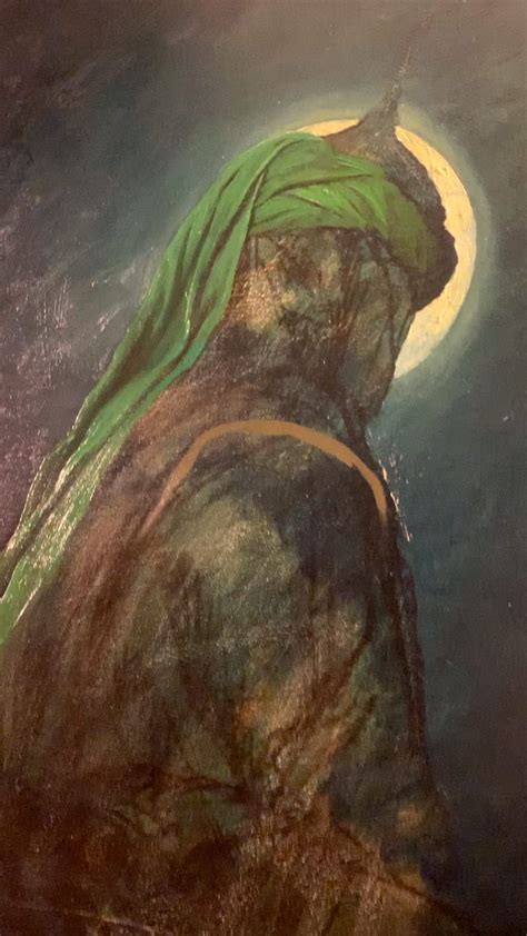لوحة الرسام الإيراني حسن روح الأمين للإمام أبي الفضل العباس بن علي بن أبي طالب Islamic Art