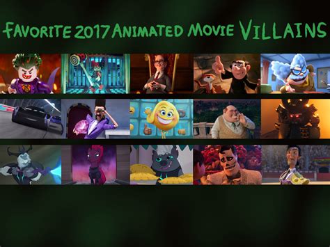 Animation has come a long way in recent years, proving that you don't have to be a kid to enjoy the best the genre has to offer. Favourite 2017 Animated Movie Villains (Version 2) by ...