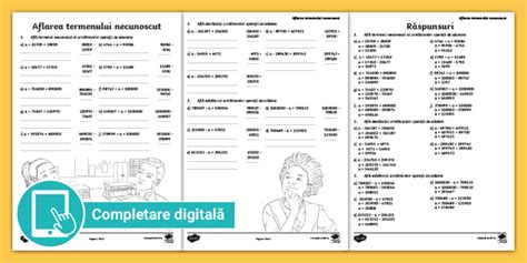 Matematica Fise De Lucru Pentru Clasa A Iv A Librarie Online Carti My