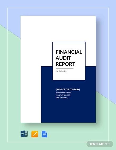Free 20 Sample Financial Report Templates In Pdf Ms Word Excel