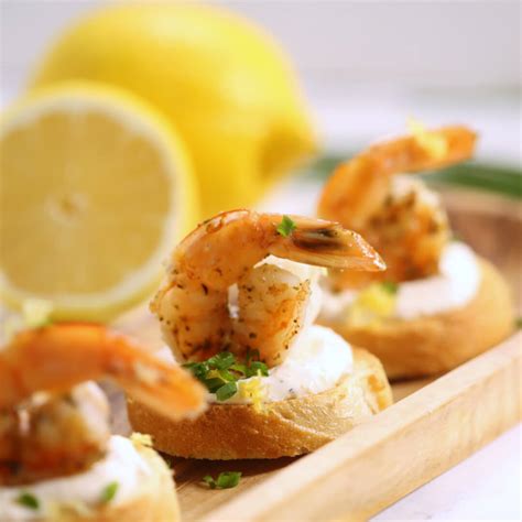 Shrimp is more popular than ever. Easy Shrimp Appetizers - Creamy Shrimp Bruschetta | It Is ...
