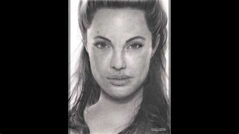 Desenho Realista Passo A Passo Angelina Jolie Youtube