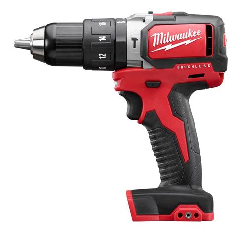 Milwaukee M18 18 Volt 12 In Cordless Compact Brushless Hammer Drill