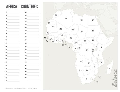 Printable Africa Countries Map Quiz Pdf Geography Test Geography