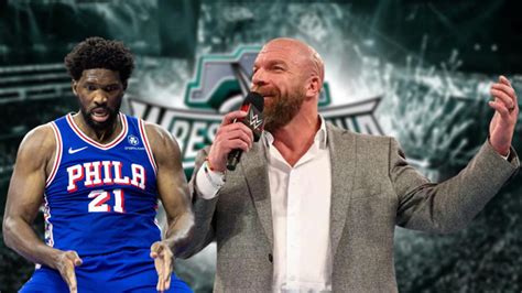 Triple H Invites Nba Star Joel Embiid To Wrestlemania 40 After Dx Crotch Chop Taunt
