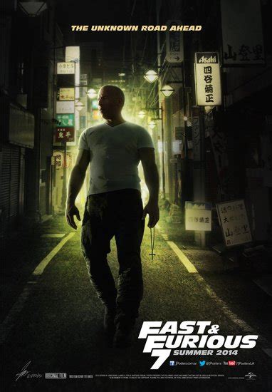 《速度与激情7》首曝海报 范·迪塞尔重返东京街头娱乐腾讯网