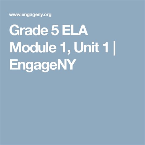 Grade 5 Ela Module 1 Unit 1 Engageny Argumentative Writing Ela