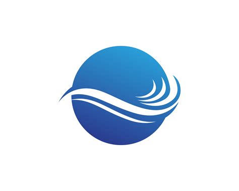 Water Wave Logo Template Vector Illustration Design 580769 Vector Art