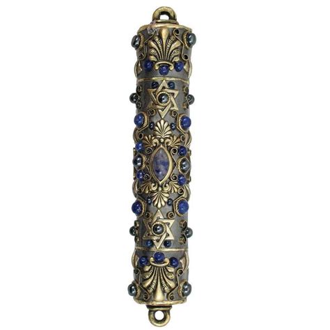 Handcrafted In The Usa By Michal Golan This Jeweled Door Mezuzah Is 4