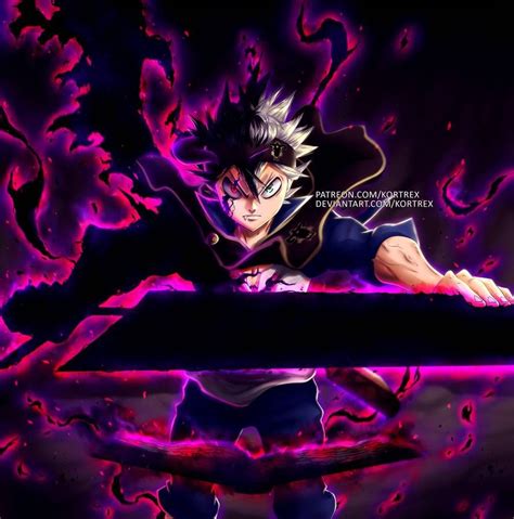 Commission Asta Black Clover By Kortrex Demon Pictures Cool Anime Pictures Badass Anime
