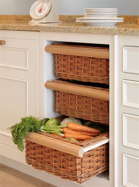 Convenient Removable Baskets Perfect For Storing Vegetables