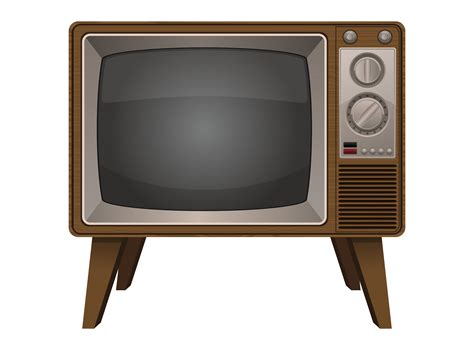 Vintage old television - Download Free Vectors, Clipart Graphics ...