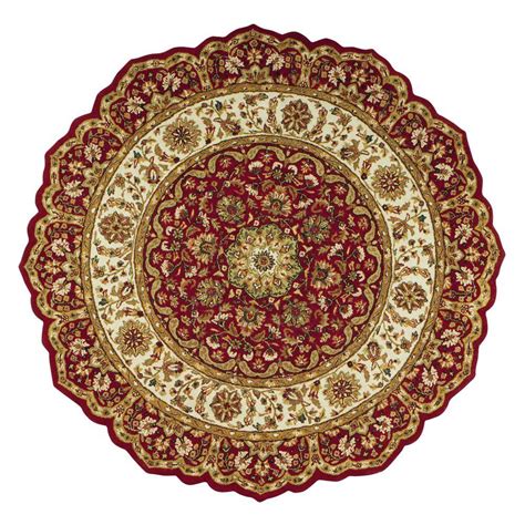 Area rug is the ideal finishing touch to your home. Home Decorators Collection Masterpiece Red 8 ft. Round ...