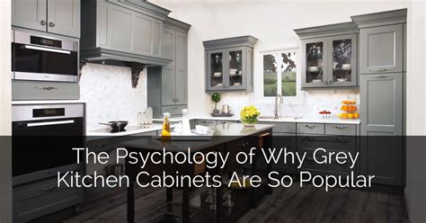 Grey and brown living room has one of the best color combinations. The Psychology of Why Gray Kitchen Cabinets Are So Popular ...