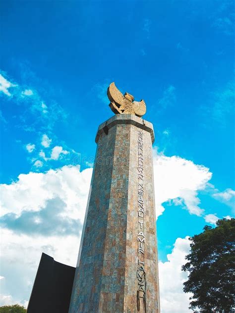 Monumen Tugu Balai Kota Central Garden Malang East Java Indonesia Stock