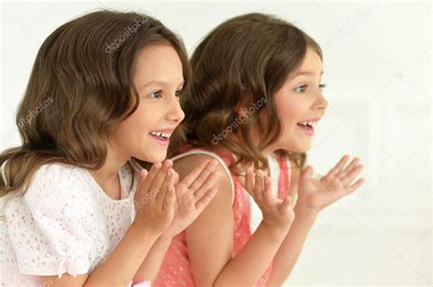 Cute Little Girls Clapping Hands Stock Photo By ©aletia 115948140