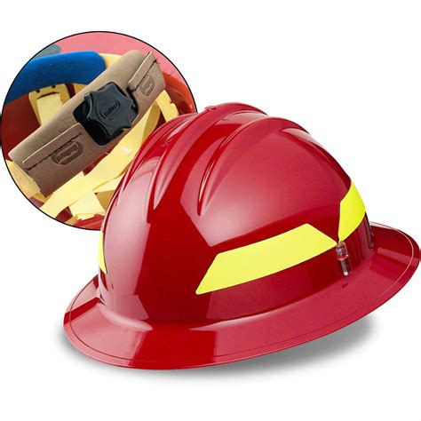 Red Hat Bullard Wildland Fire Helmet With Ratchet Suspension Ebay