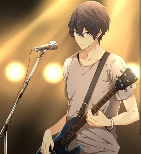 Rockstar Haru Playing The Guitar Free Anime Anime Wallpaper Anime