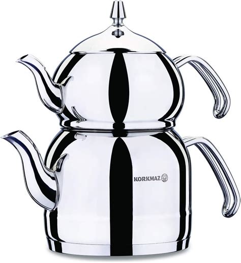 Amazon Com Korkmaz Efendi Turkish Tea Pot Set For Stove Top