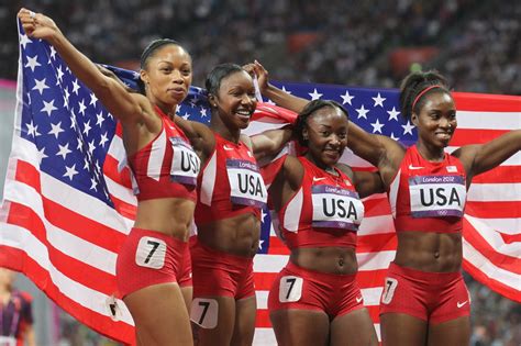 U S Women Break 4x100 World Record The New York Times