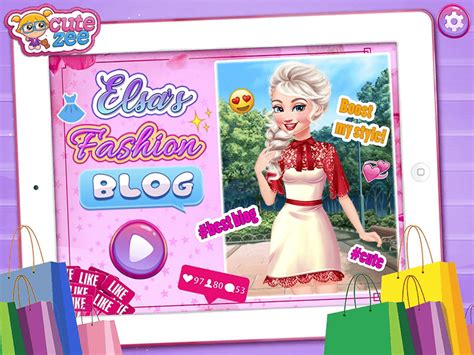 Elsa Fashion Blogging Dress Up Game Fun Girls Games