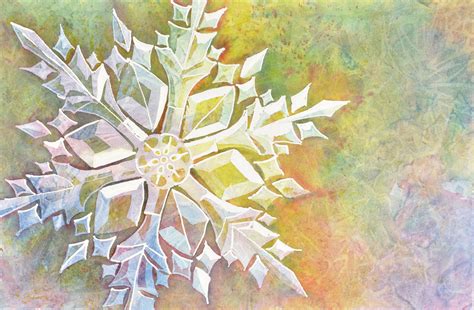 Watercolor Snowflake Step By Step · Sweetbriar Sisters Painting