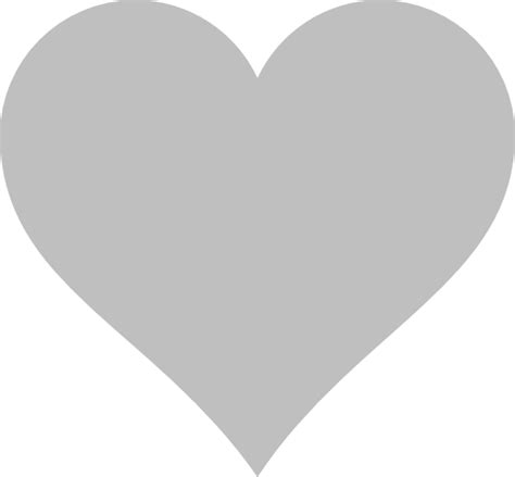 Grey Heart Clip Art At Vector Clip Art Online Royalty Free
