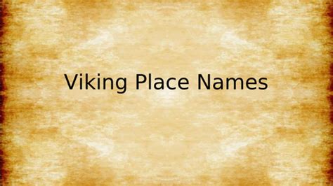 Viking Place Names Teaching Resources