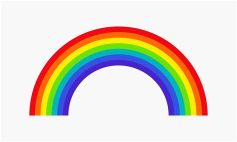 Rainbow Curved Graphic Design Vector Illustration 4638279 Vector Art