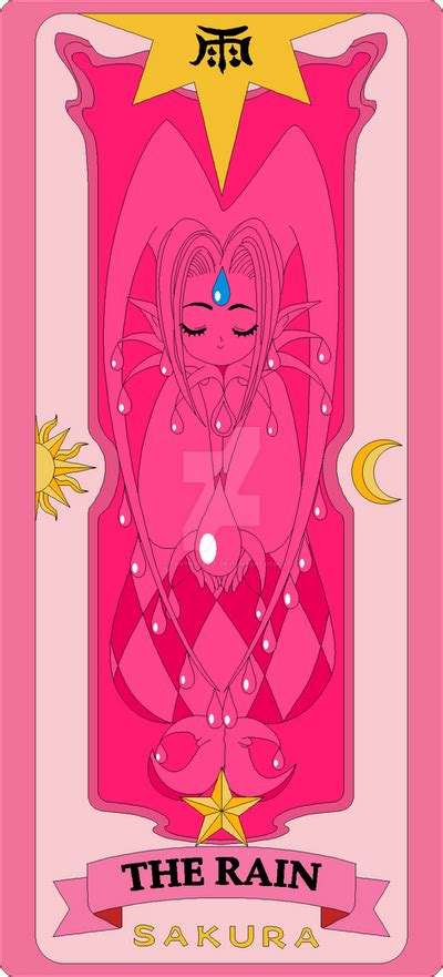 Sakura Card The Rain By Earthstar01 On Deviantart