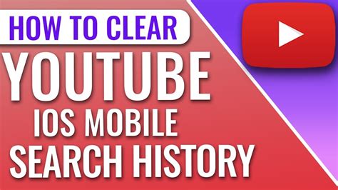 How To Clear Youtube Search History On Iphone Or Ipad Youtube