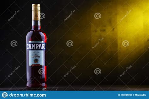 Bottle of Campari, an Alcoholic Liqueur from Italy Editorial Image ...