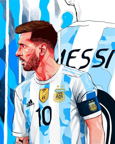 Lionel Messi Illustration Artwork On Behance