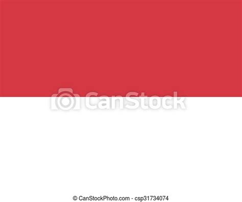 National Flag Of Monaco In Official Colors And Proportions National Flag Of Principality