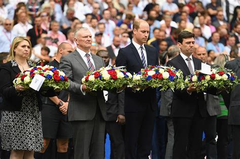Wembley stadium connected by ee. Prince William Lays Flowers at Wembley Stadium to ...