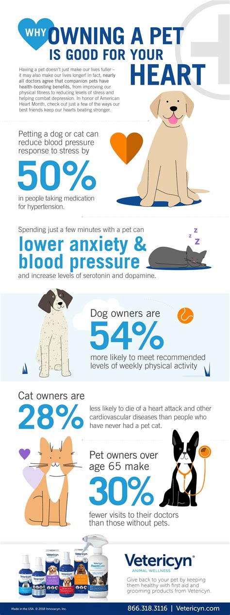Why Owning A Pet Is Good For Your Heart Infographic Vetericyn